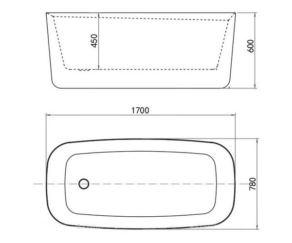 ванна акриловая ALLEN BRAU INFINITY 170х78